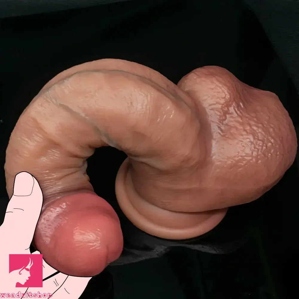 7.48in 8.46in 10.03in Wearable Realistic Strap-On Silicone Soft Big Real Dildo