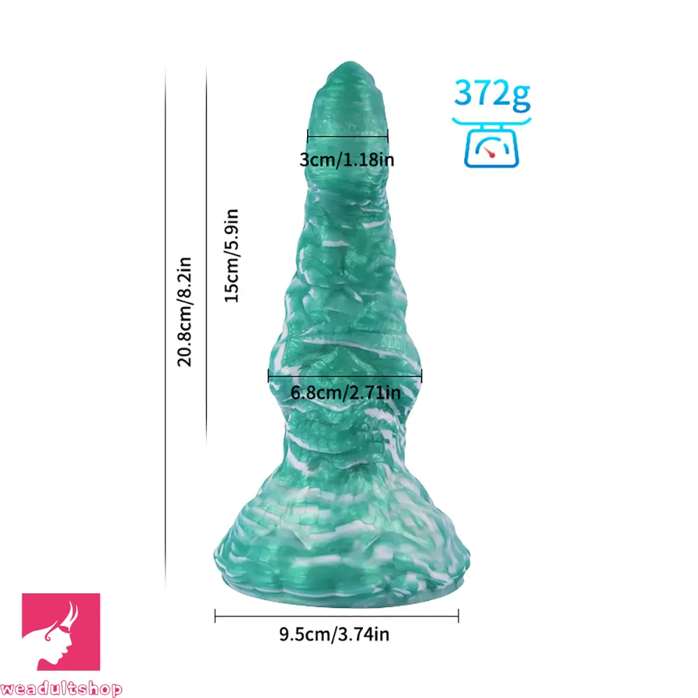 8.2in Silicone Soft Butt Plug Big Fantasy Soft Odd BDSM Dildo Cock Toy