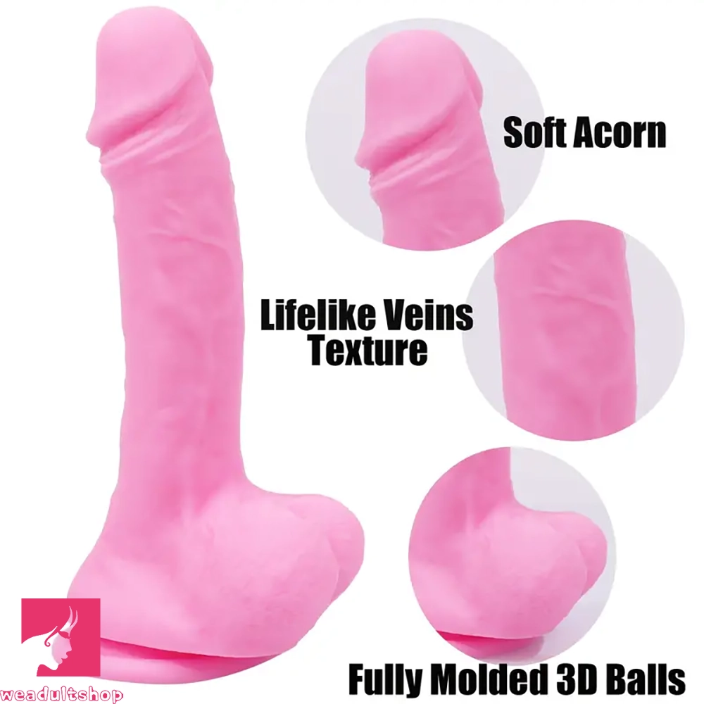 5.7in 8.07in 2pcs Realistic Curved Silicone Dildos For G Spot Clit Sex Toy