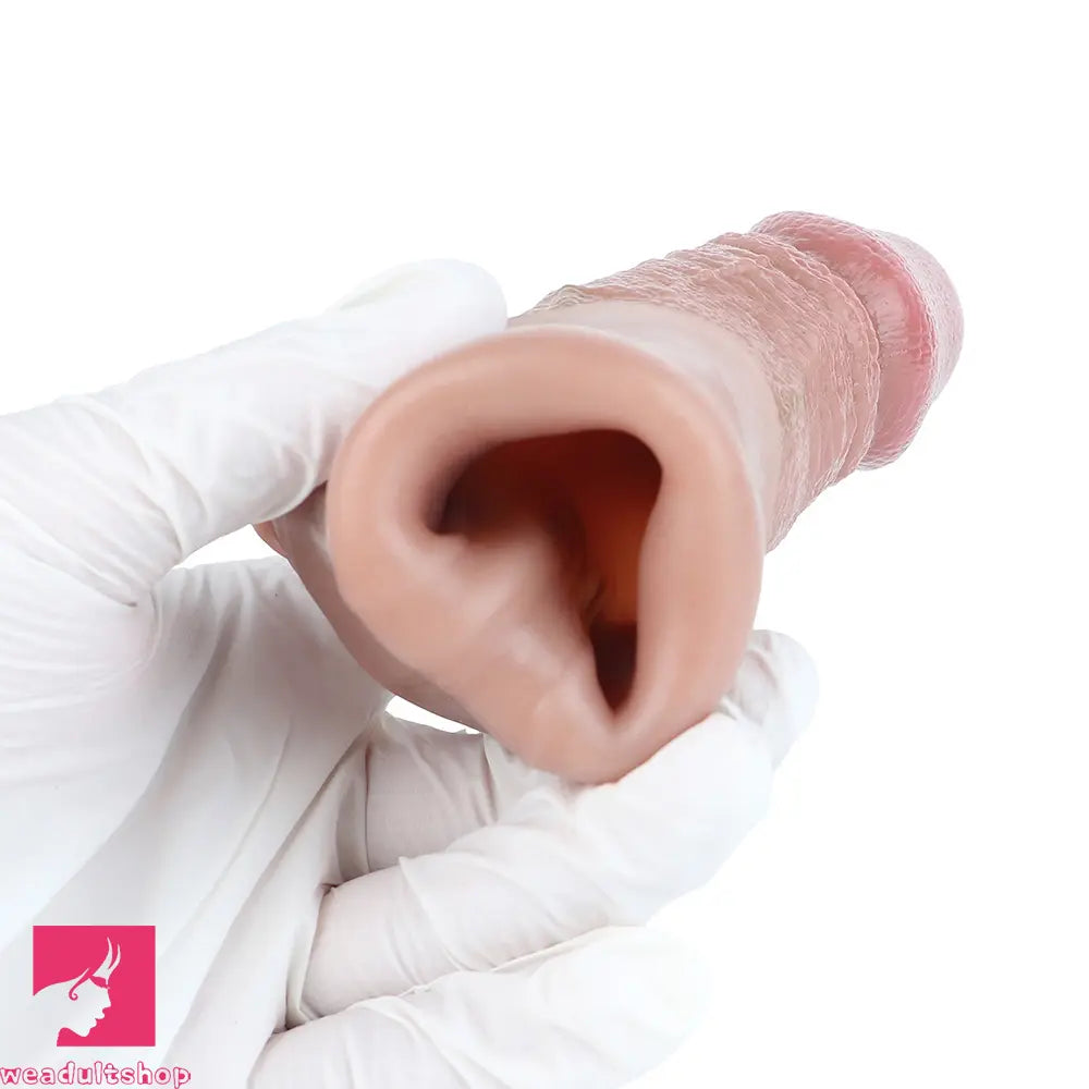 6.29in Real Feeling Skin Silicone Soft Dildo Sleeve For Durable Long Time Use