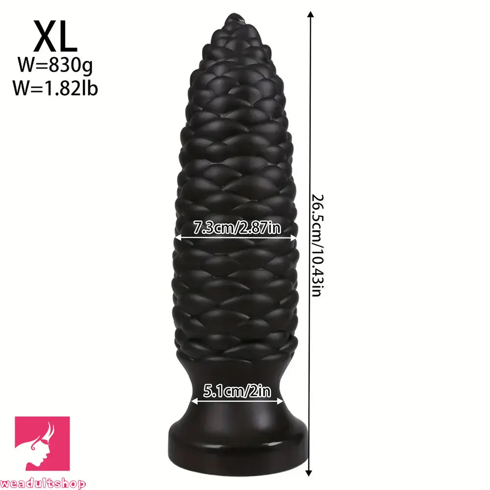 6.1in 7.67in 9.05in 10.43in 11.8in Big Anal Plug Scaly Thick Dildo Sex Toy