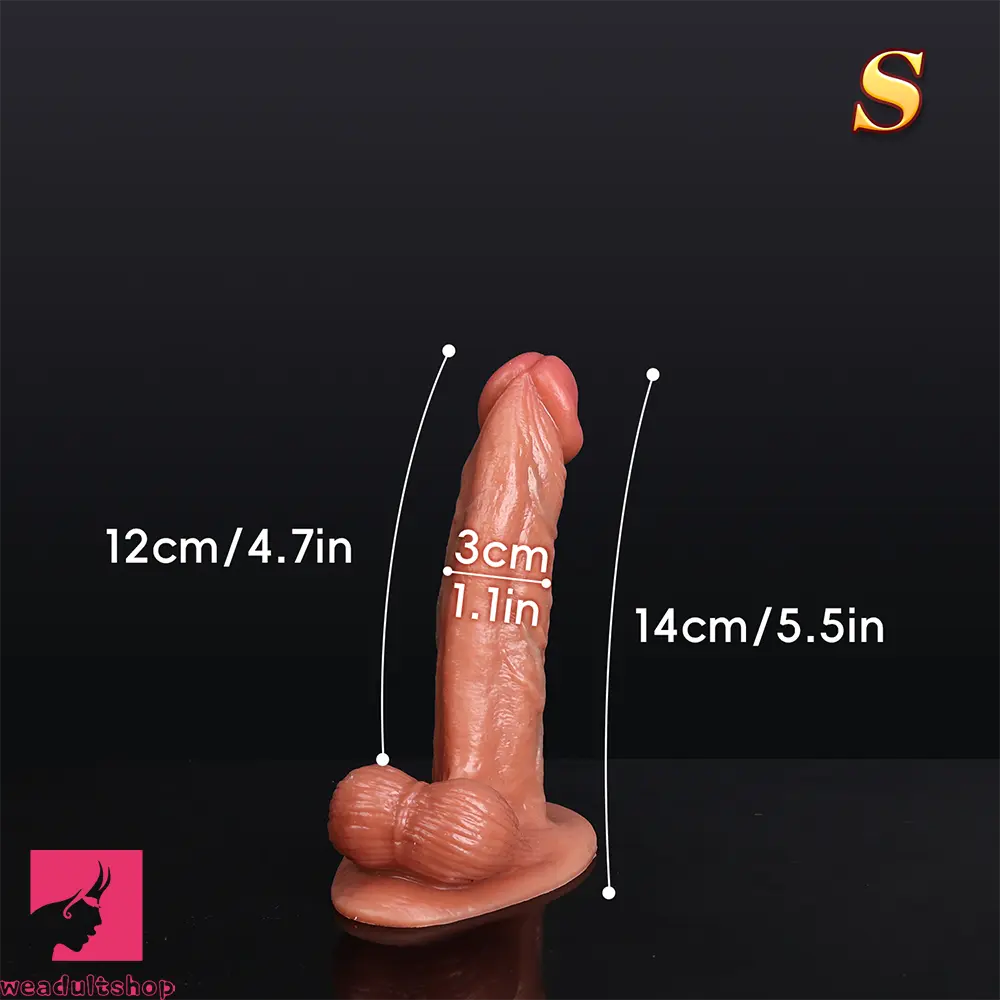 5.5in 7.2in 8.6in Lifelike Sensation Silicone Soft Dildo For Prostate Anal Cock