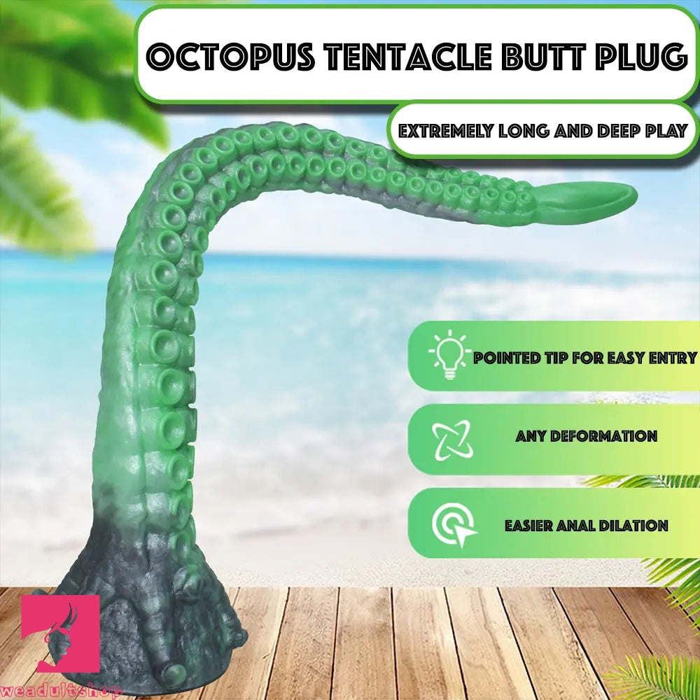 15.16in 17.32in Super Long Big Tentacle Silicone Butt Plug Dildo Anal Sex