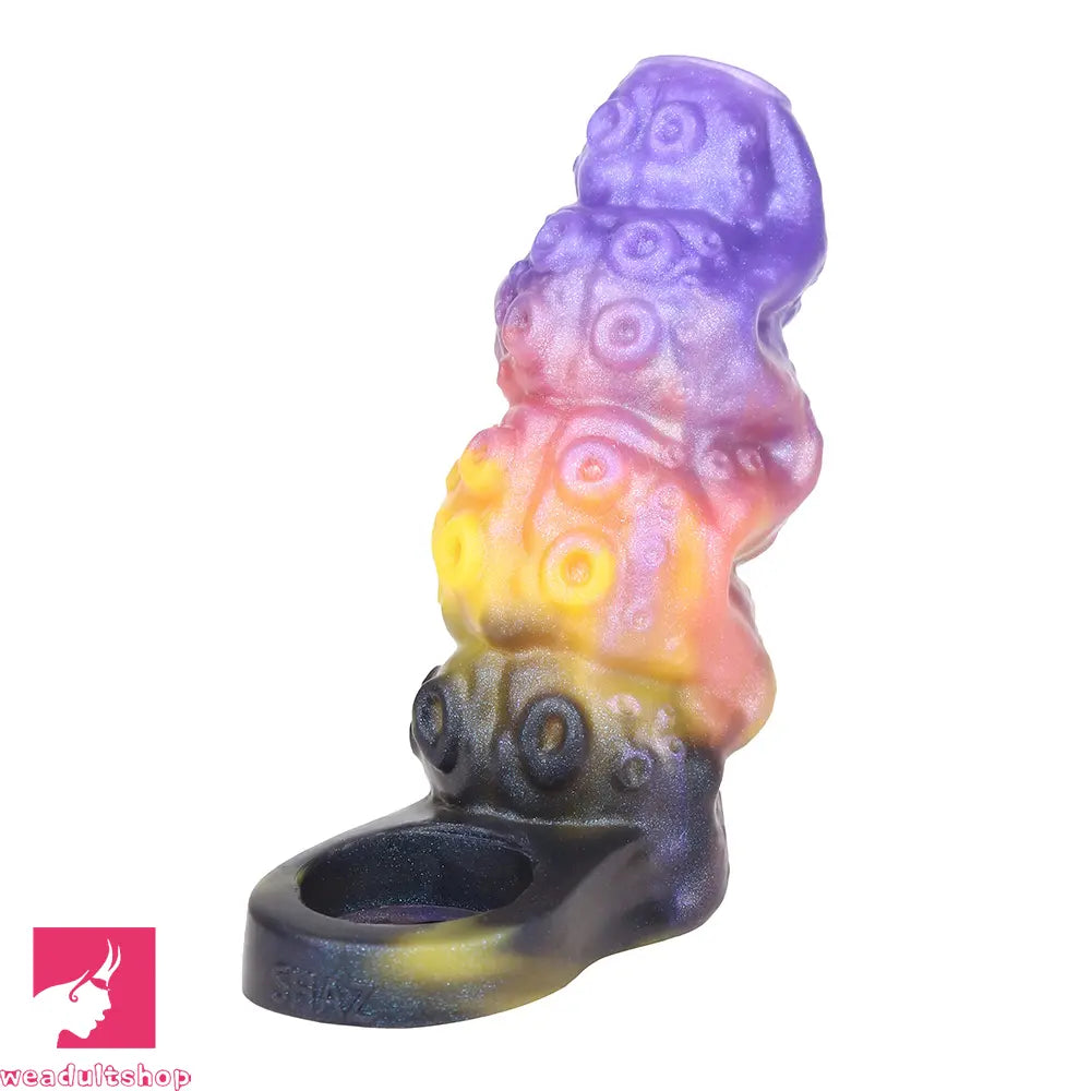 4.96in Sathos Euvoros Tentacle Silicone Soft Dildo Sleeve Penis Extender