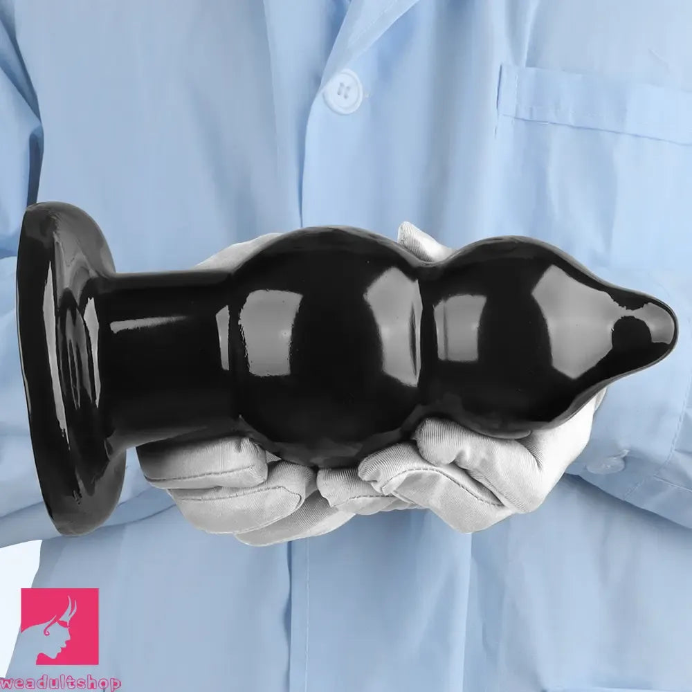5.11in 9.05in Black Fantasy PVC Big Thick Butt Plug Dildo Cock Stimulator