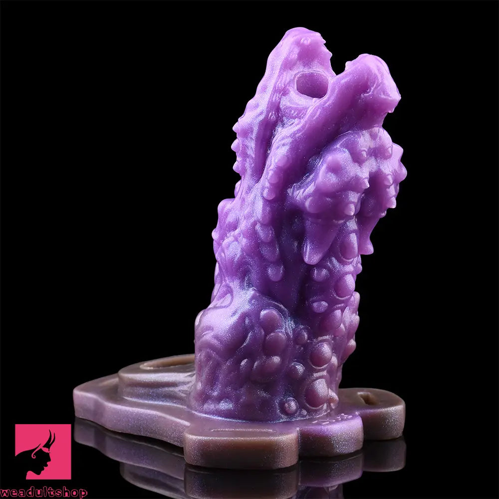 5.62in Dragon Beast Creature Odd Hollow Dildo Sleeve With Penis Ring