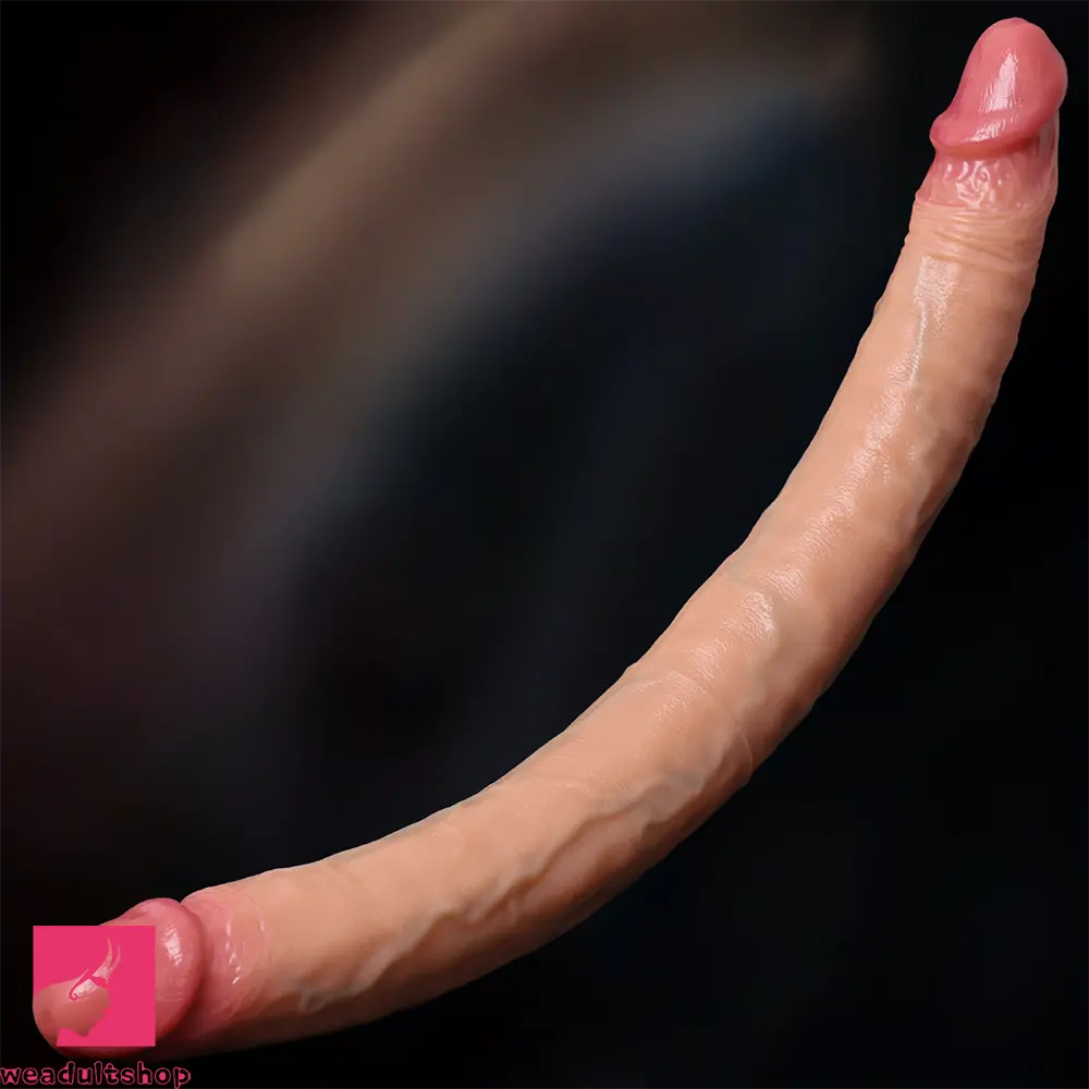 18.1in Dual Sided Silicone Dildo Anal G-spot Stimulator Masturbation Aid