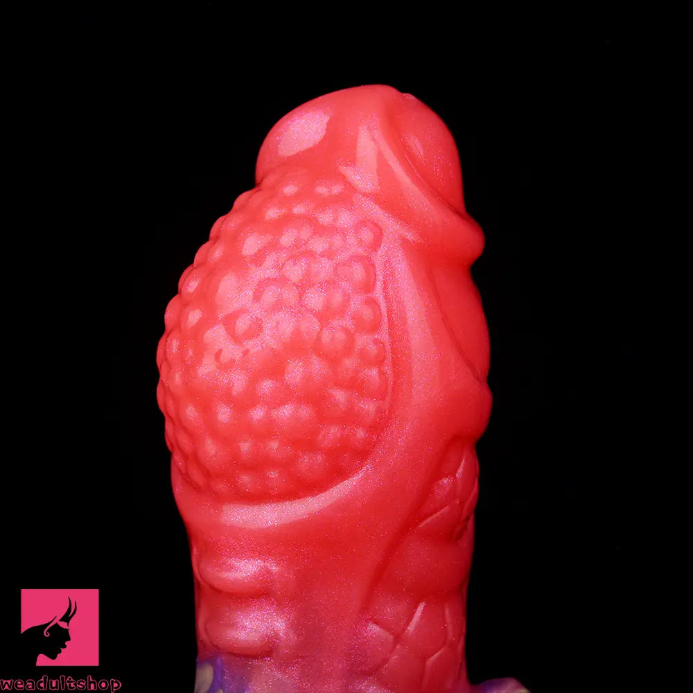 5.12in Fantasy Spiked Silicone Soft Inflatable Spraying Water Dildo For Sex