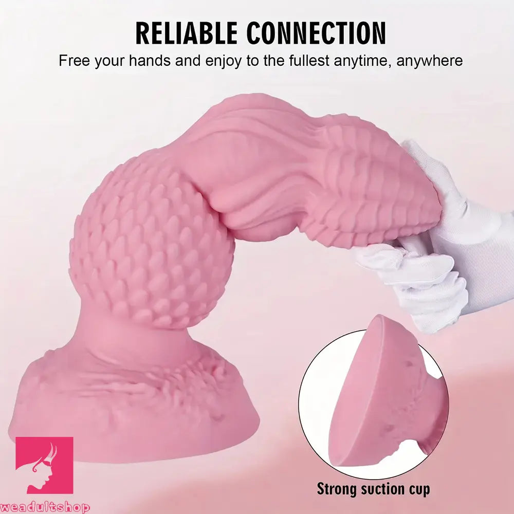 7.28in 9.05in 10.63in 11.81in 13.38in Fantasy Silicone Soft Clitoris Anal Dildo