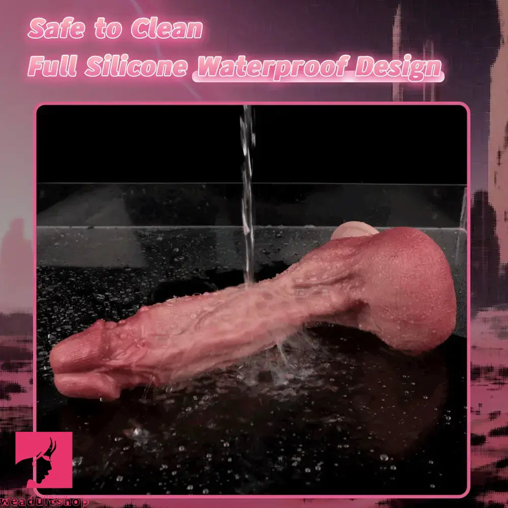 10.12in Double-layer Liquid Silicone Skin-like Soft Big Lifelike Cock Dildo