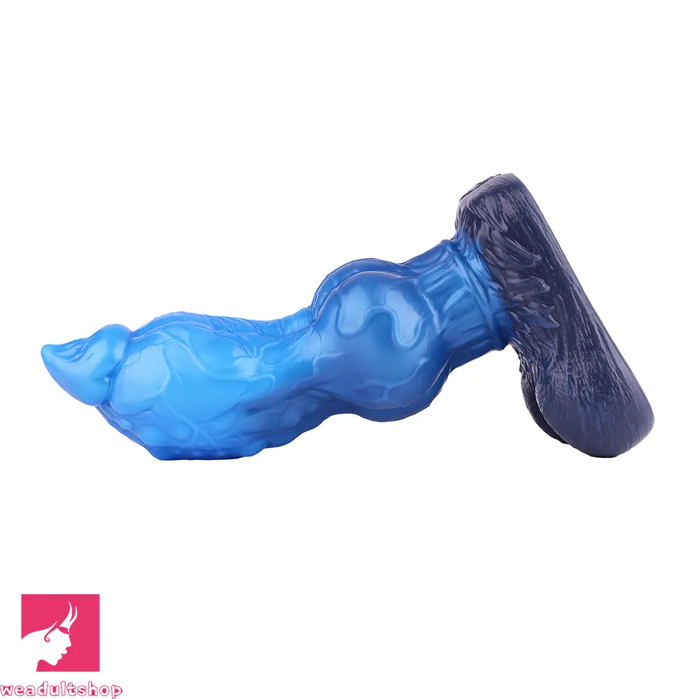 8.46in Animal Knot Double Density Silicone Soft Big Dildo For Pleasure