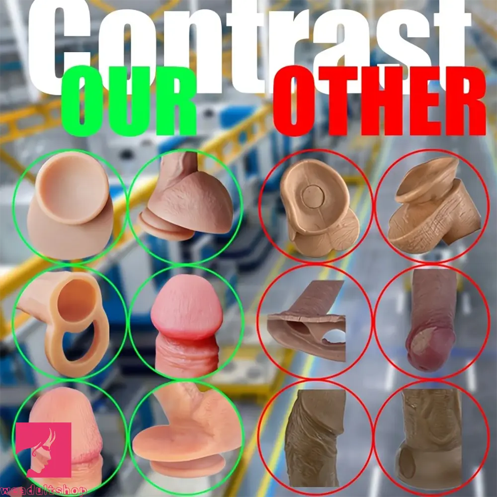 4.06in 4.72in 7.09in Removable Triple Ended Soft Silicone Strap on Dildo