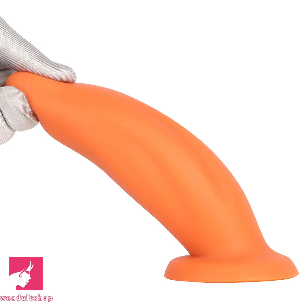7.67in Liquid Silicone Thick Soft Dolphin Animal Dildo For Cock Orgasm