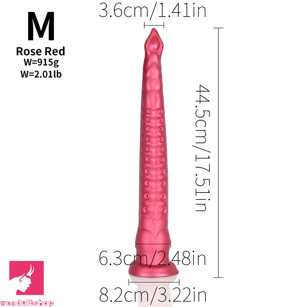 12.2in 17.51in 21.45in Long Tentacle Monster Huge Silicone Cock Dildo