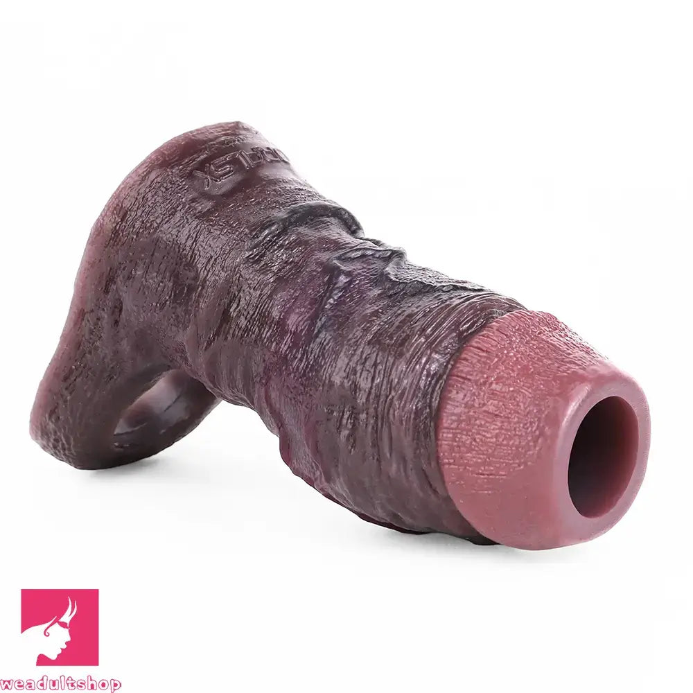 4.13in 4.96in 5.91in 6.53in Real Flexible Realistic Cock Soft Dildo Sleeve