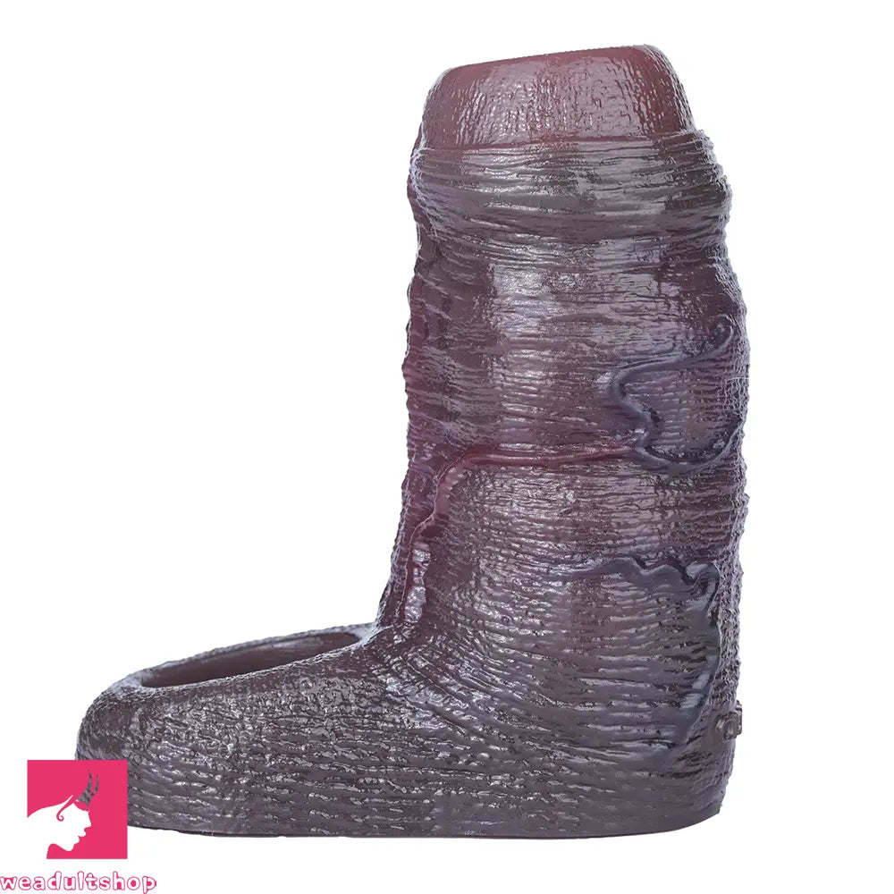 4.05in 4.8in 5.39in Platinum Silicone Penis Dildo Sleeve Male Wearable Toy