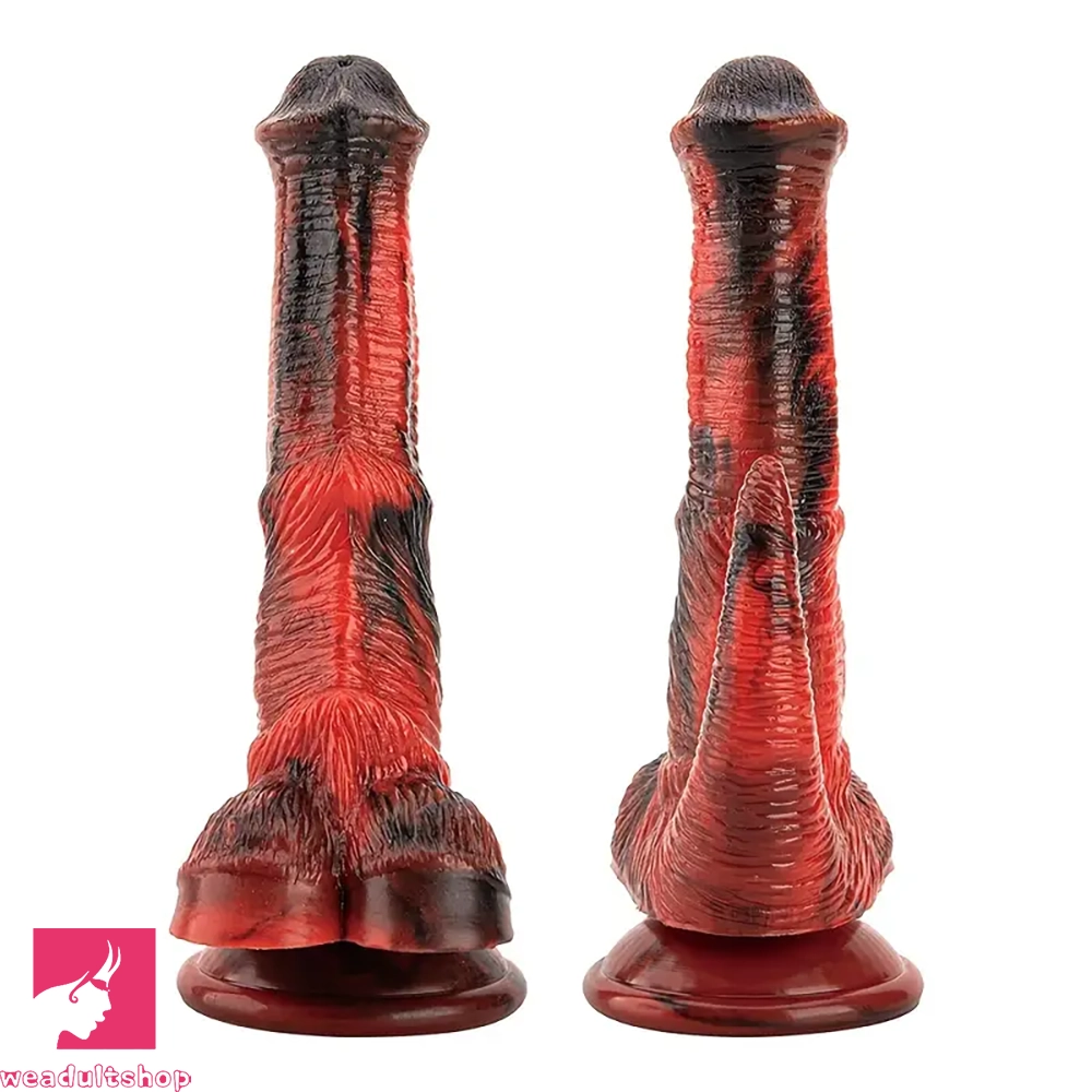 8.07in Realistic Monster-Shaped Silicone Horse Cock Soft Cock Dildo