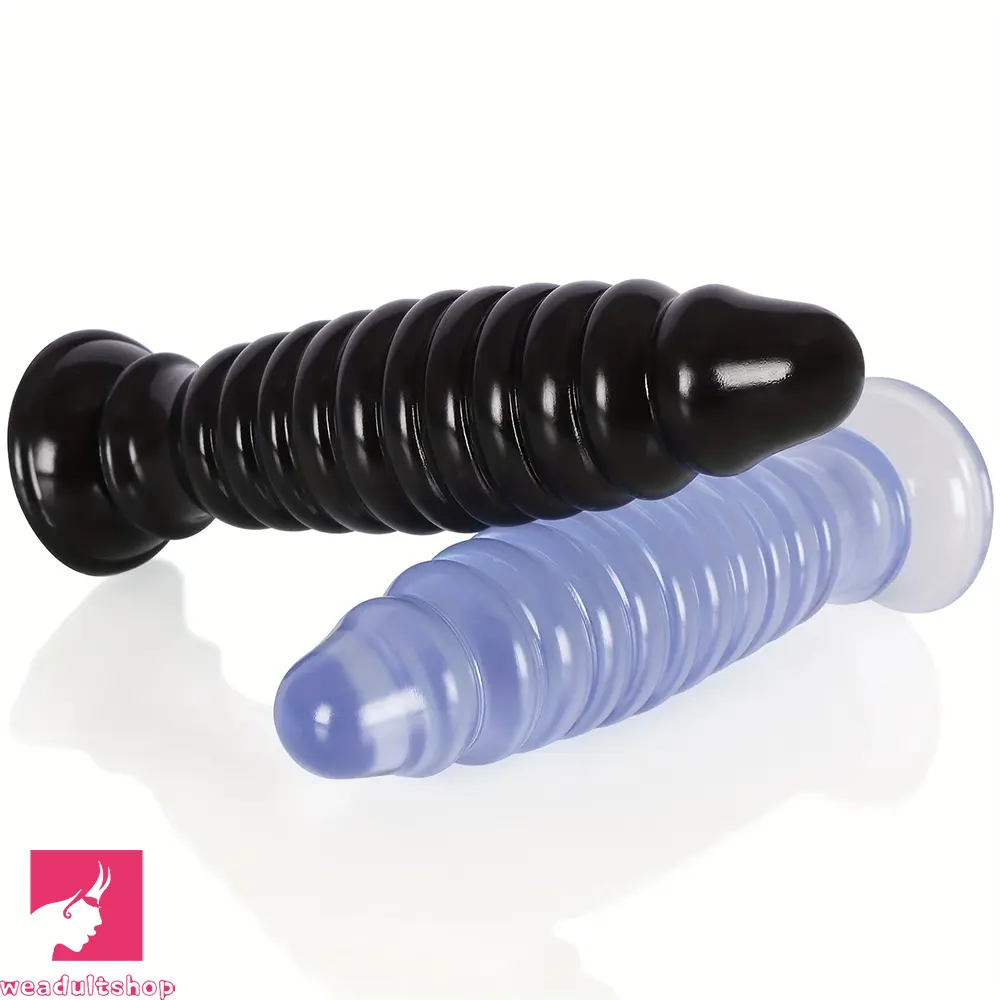 8.58in PVC Threaded Butt Plug Dildo with Suction Cup Prostate Couples