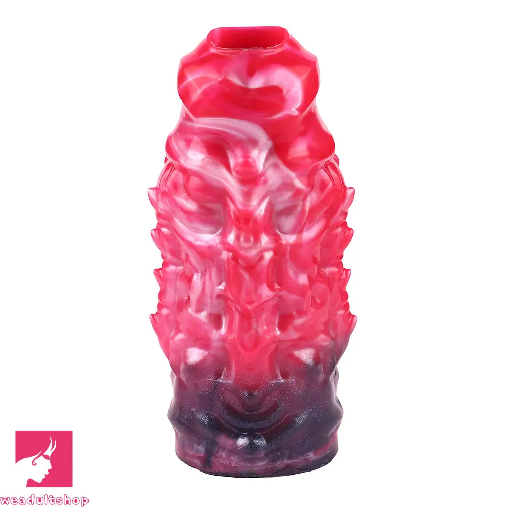 5.82in Weird Floppy Hollow Dildo Built-in keel Vibration Remote Penis Sleeve
