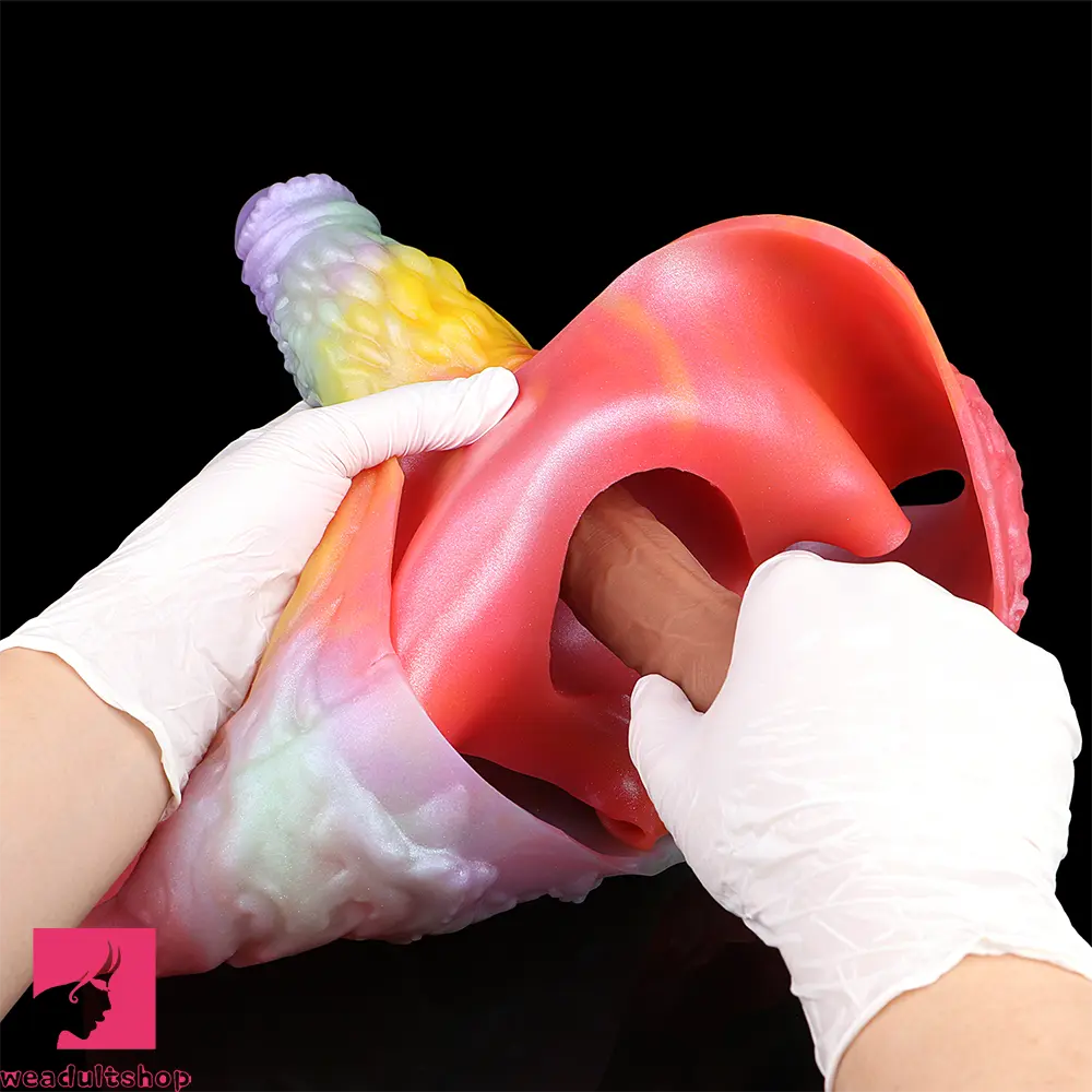 9.17in Monster Fantasy Silicone Soft Strap on Hollow Dildo Panty Cock