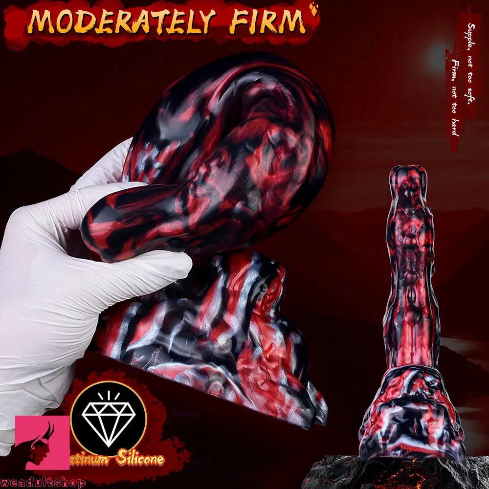 5.51in 7.56in 9.84in 12.6in 17.72in Monster Silicone Creature Penis Dildo