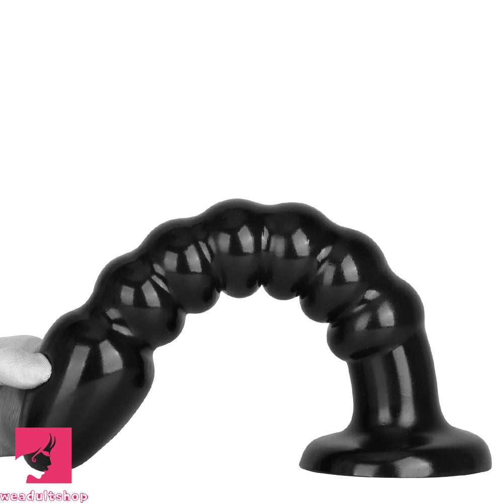11.02in 14.56in Black Extra Long Large Thick Anal Bead Plug Dildo Sex Toy