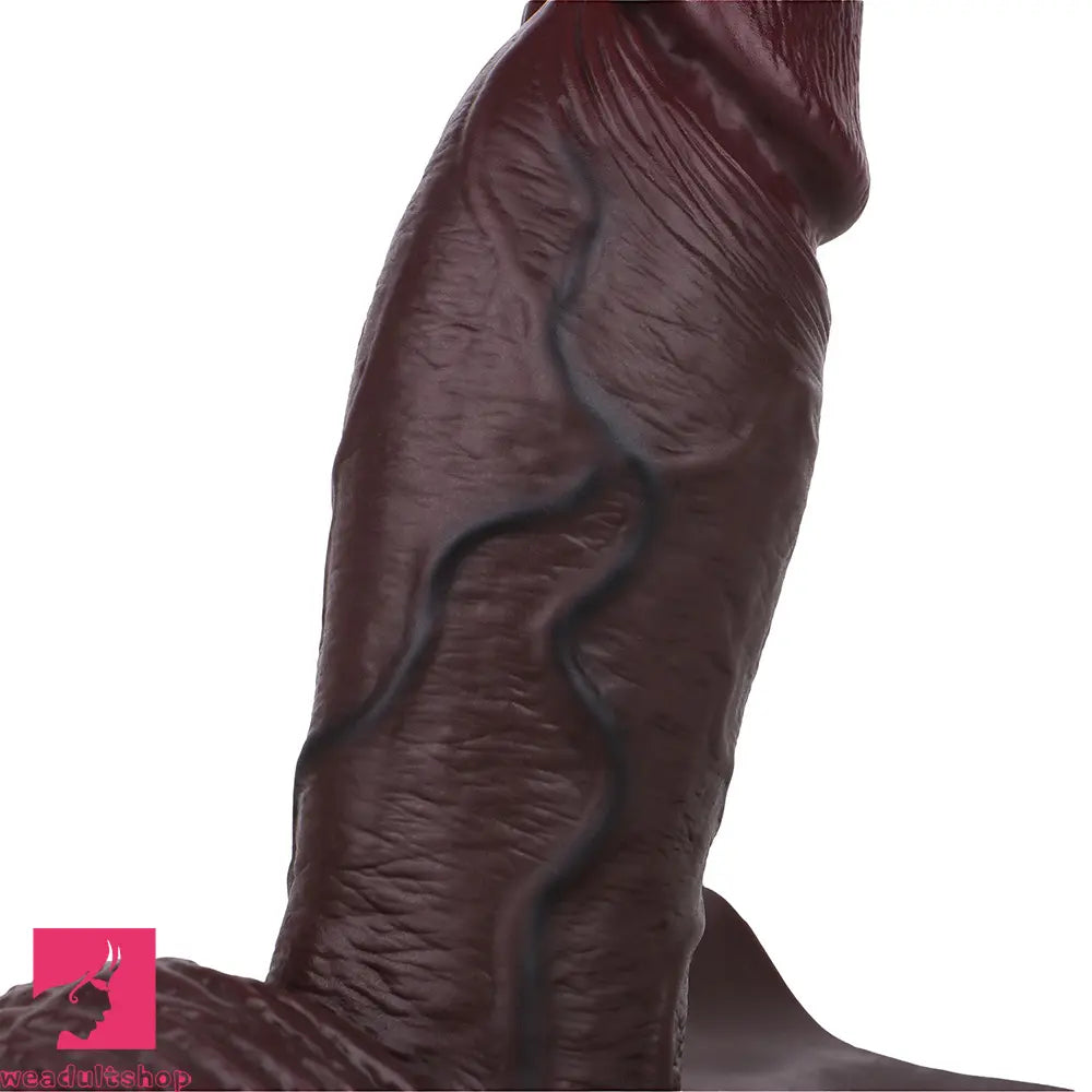 9.6in Hollow Soft Liquid Silicone Realistic Strap on Dildo Panty For Love