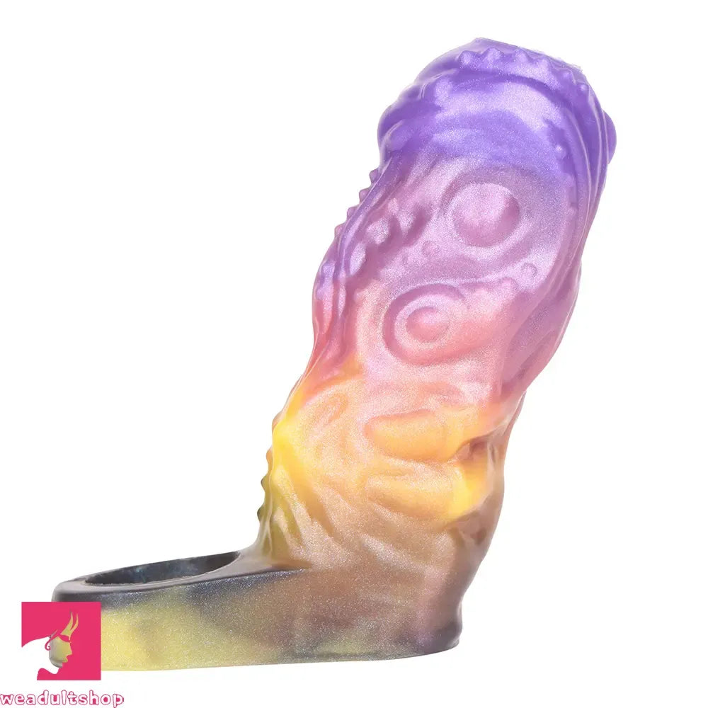 4.84in Grasoth Fantasy Odd Silicone Soft Dildo Sleeve Penis Extender