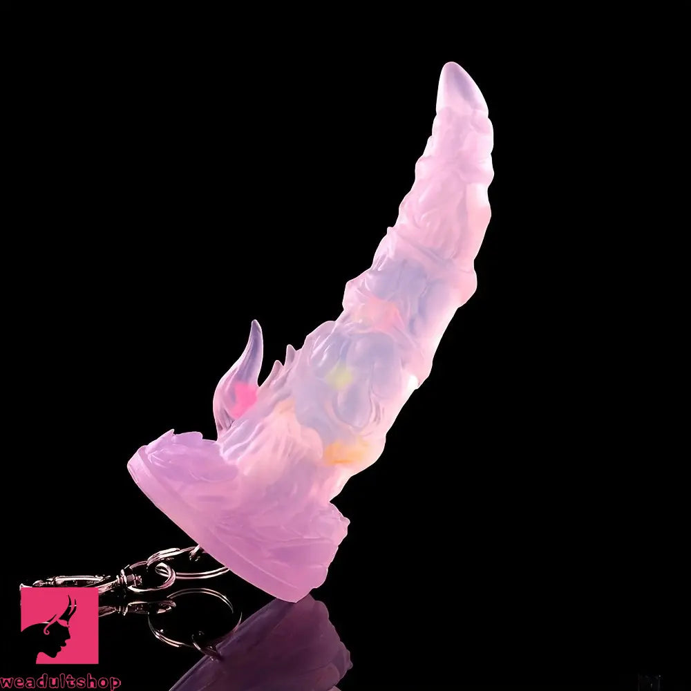 4.64in 5.23in Anal Plug Pedant Dildo Key Chain Animal Deer Silicone Cock