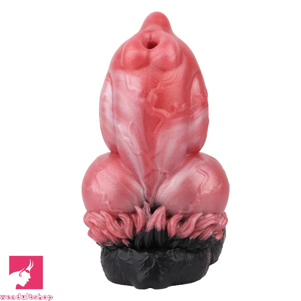 6.88in Dog Knot Dildo Male Masturbator Silicone Soft Fantasy Odd Penis
