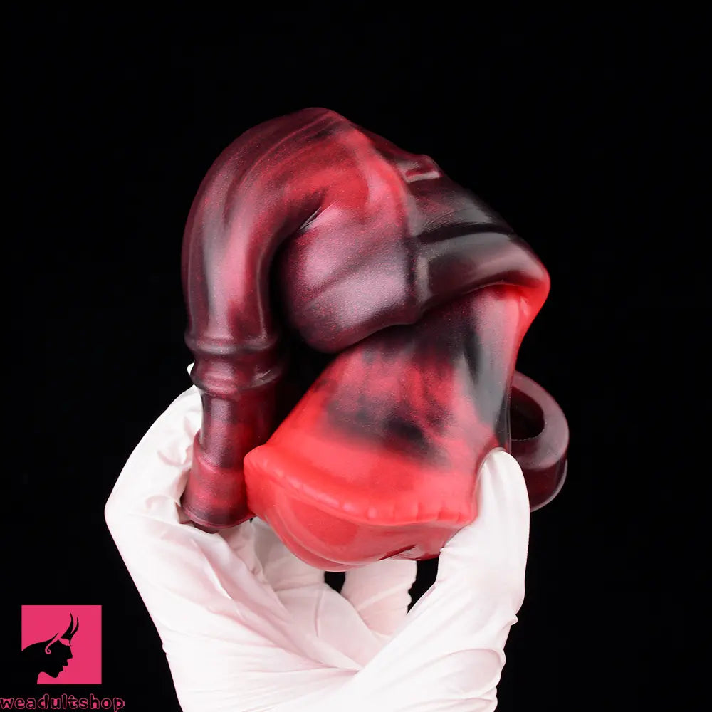 5.58in 7.17in Silicone Horse Dildo Sleeve Vibrating Hollow Waterproof Dildo