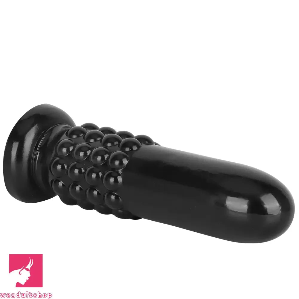9.84in PVC Spiked Anal Plug Big Black Bold Design Dildo Couples Love Toy
