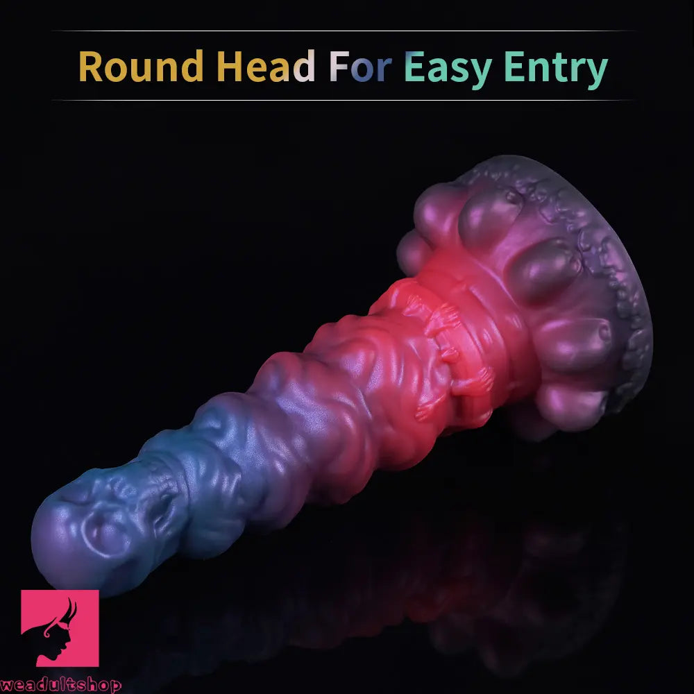 7.09in 9.06in Liquid Silicone Strange Backyard Soft Fantasy Anal Dildo