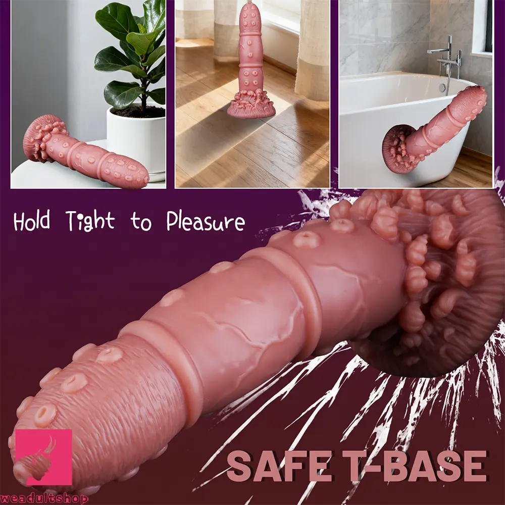 7.68in Liquid Silicone Soft Fantasy Odd Dildo For Women Vaginal Cock