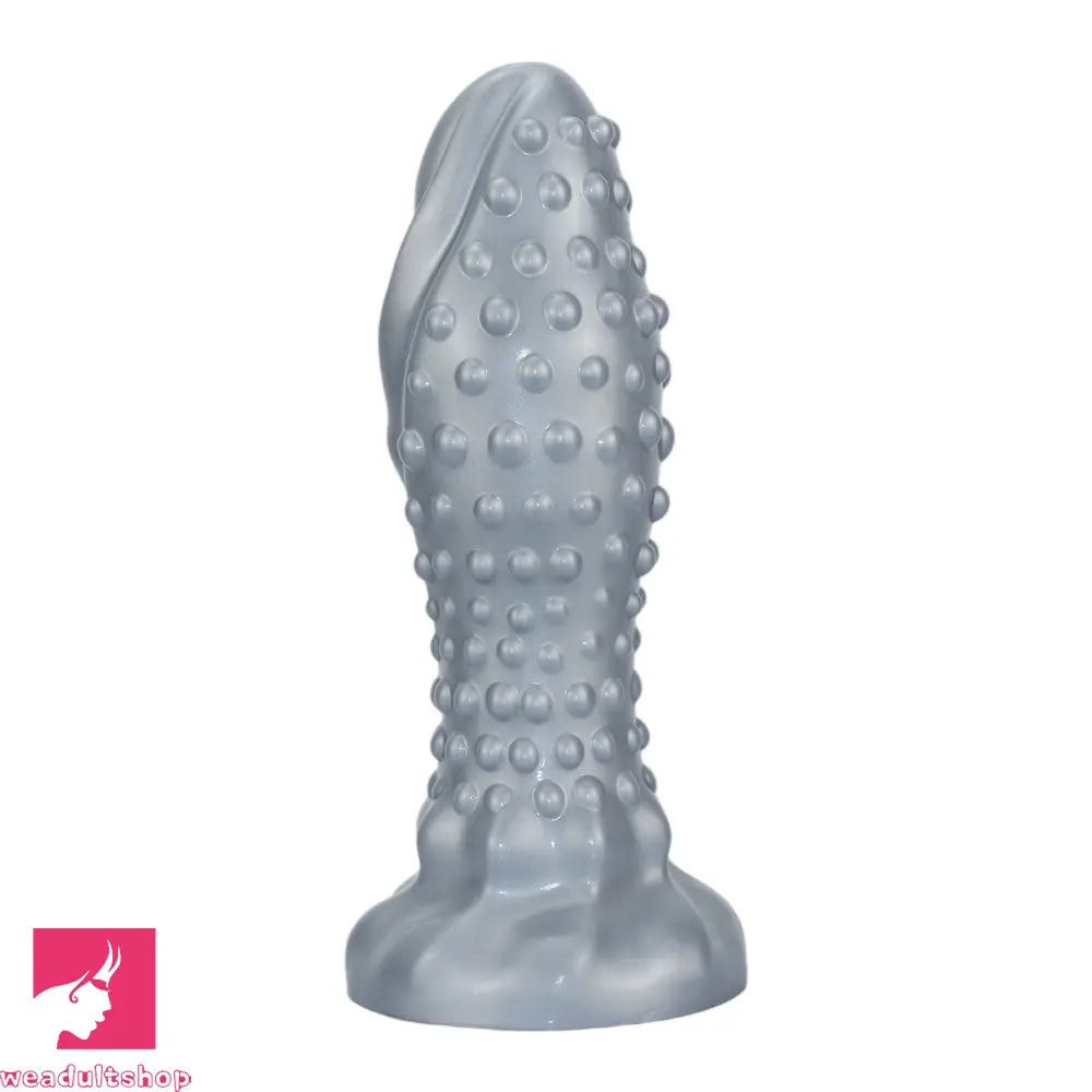 6.29in 8.66in 11.02in Spiked Stripe Silicone Butt Plug Odd Dildo Vagina Dilator