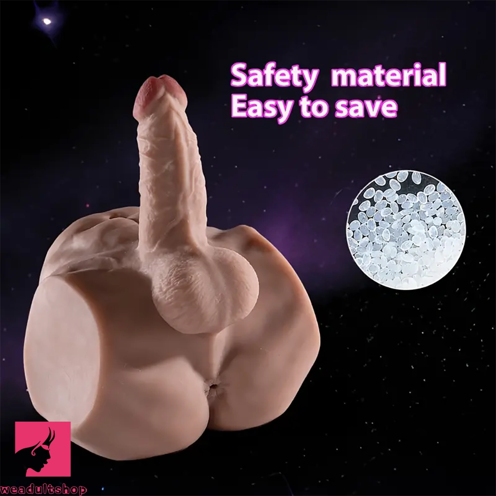 4.73in Realistic Torso Sex Doll With Flexible Dildo Female Masturbator