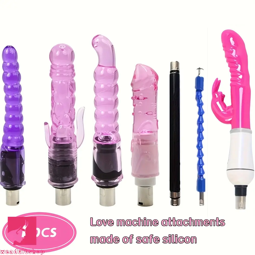 Fucking Stretch Pump Dildo Machine with-7-attachments-for-3-xlr-connector