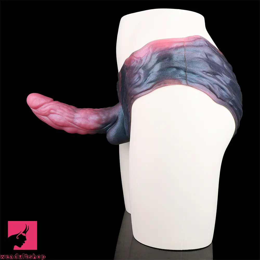 8.66in Fantasy Monster Creature Hollow Dildo Harness Pants Strap on Dildo