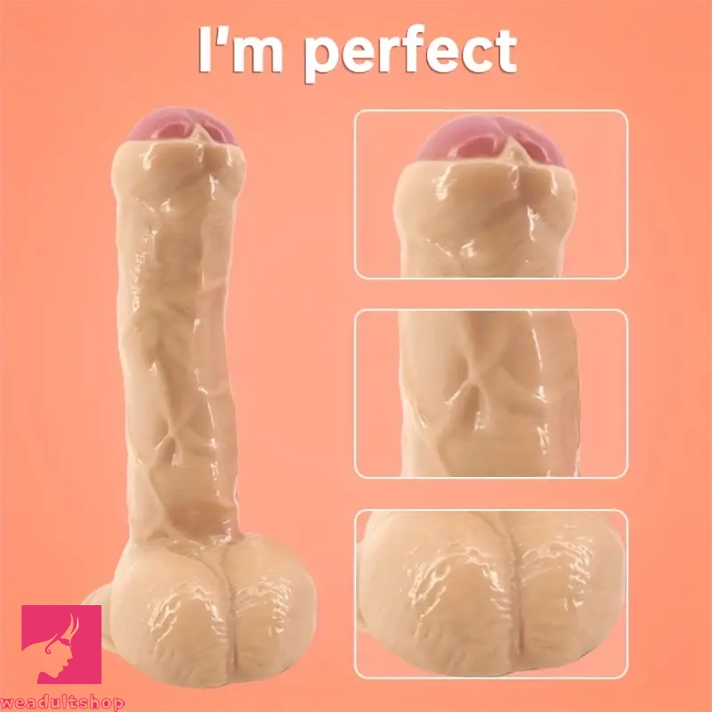 9.25in Foreskin Uncut Realistic Dildo For Vaginal Massage Orgasm Sex