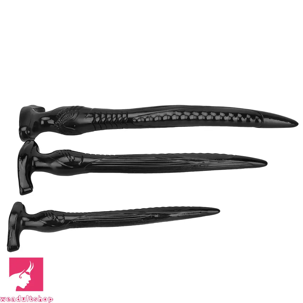 12.2in 16.14in 20.07in Black Super Long Large Out Anal Plug Cock Dildo
