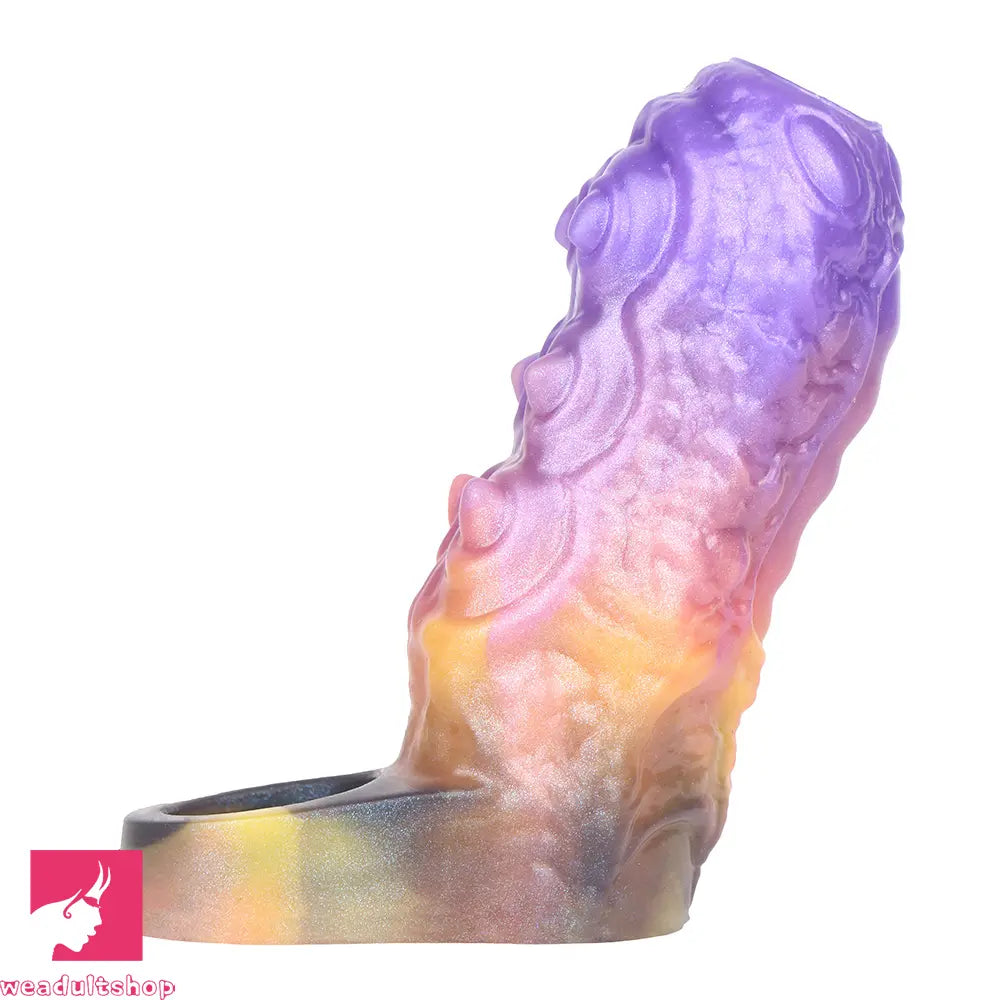 4.56in Gromsa Tentacle Silicone Soft Dildo Sleeve Cock Extender Sex Toy