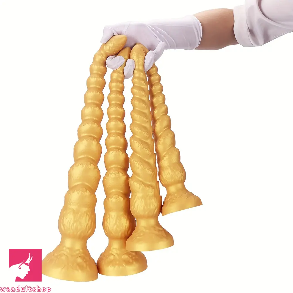 13.38in 15.35in 17.32in 19.48in Super Long Big Clit Silicone Huge Anal Dildo