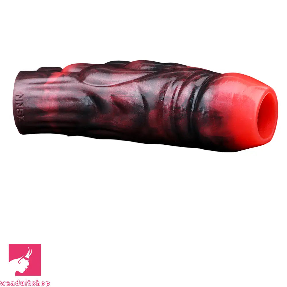 3.54in 4.72in 5.51in 6.69in Monster Silicone Soft Dildo Sleeve Penis Extender