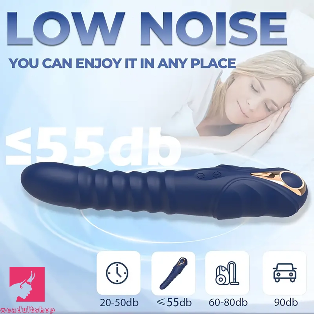 9.05in Thrusting Vibrating Silicone Vibrator Anal Dildo For Vaginal G Spot