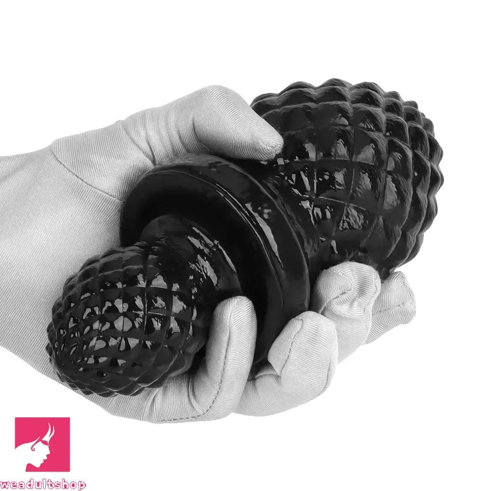 2.95in 4.52in Newbie Black PVC Cock Suction Cup Mini Anal Plug Dildo