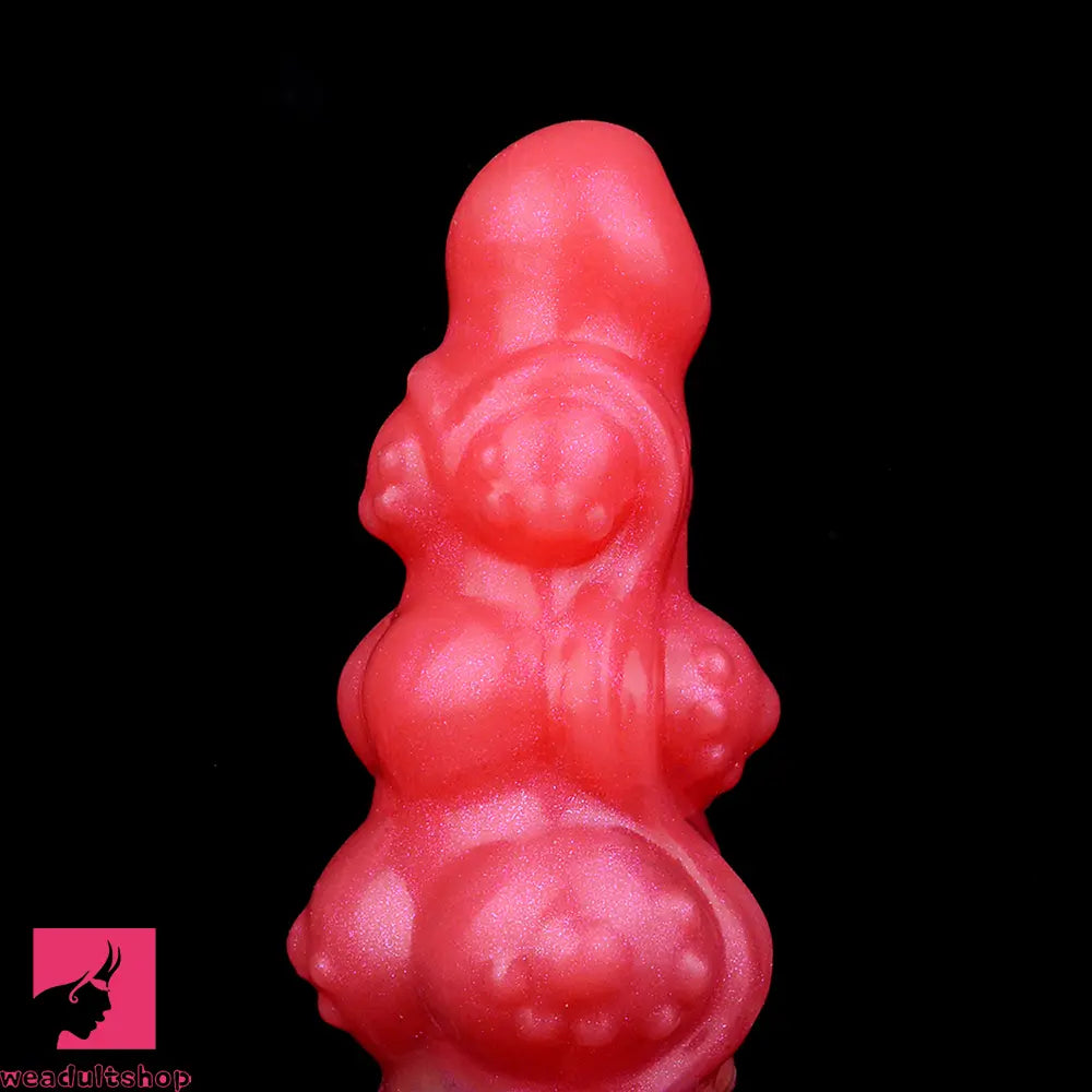 5.91in Odd Knot Spiked Silicone Soft Inflatable Spraying Squirting Real Dildo
