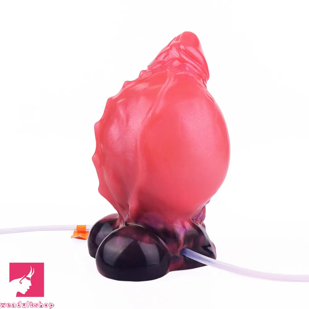 5.12in Fantasy Odd Silicone Soft Inflatable Spraying Water Dildo For Clit