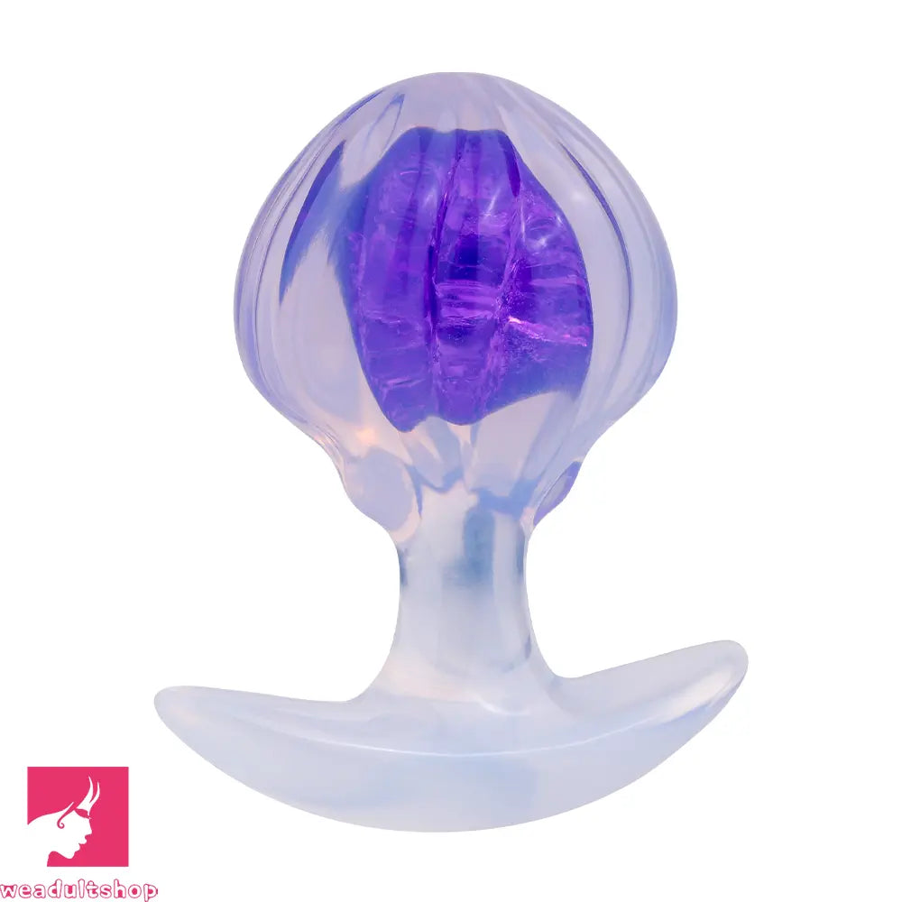 3.27in 3.86in Silicone Butt Plug Dildo Vaginal Massager & Anal Stimulator