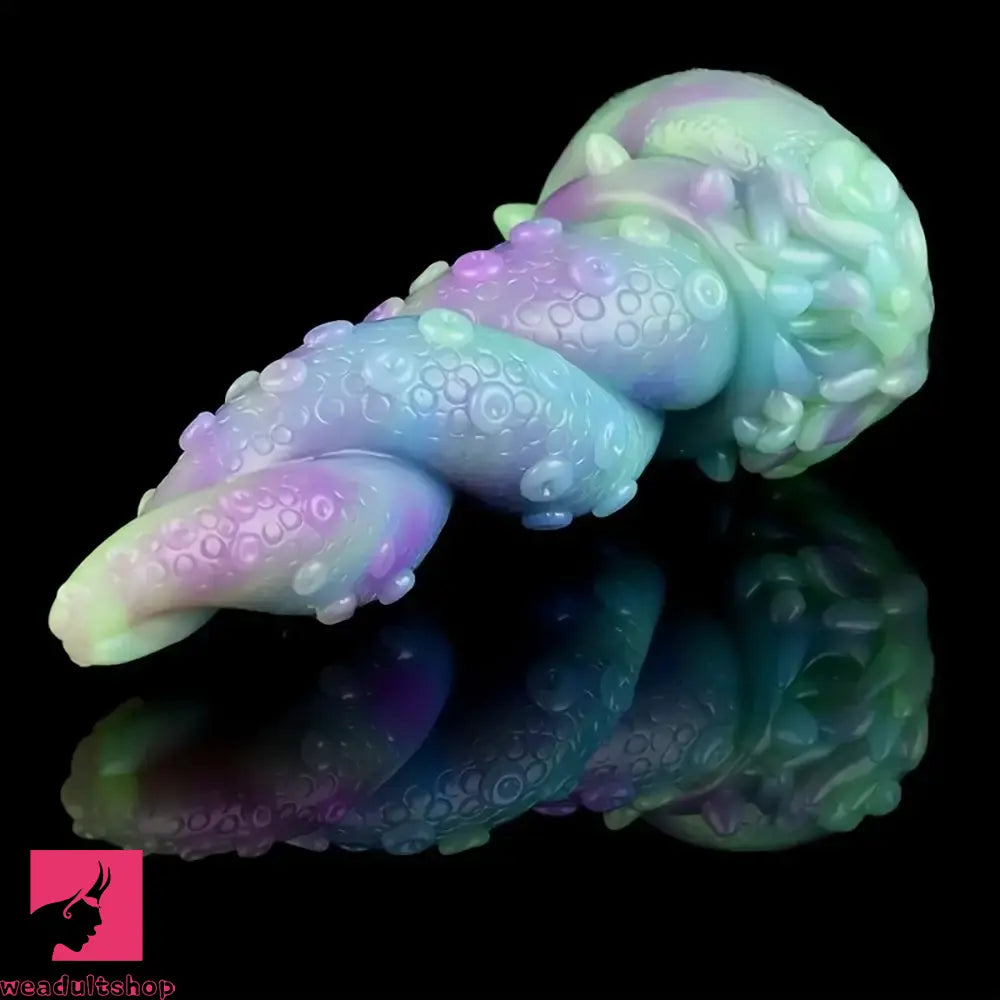 7.48in Octopus Tentacle Monster Soft Silicone Anal Luminous Odd Dildo