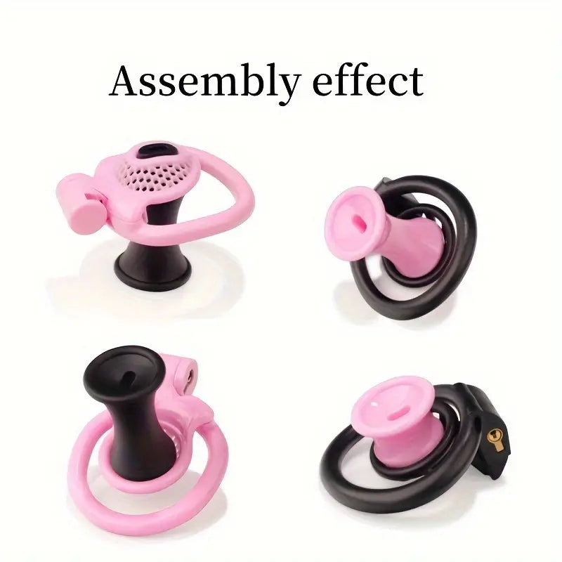 Plastic Chastity Cage For Men Positive Negative Poles S/L/Urine Columns